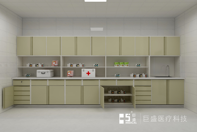 直线型钢制治疗柜