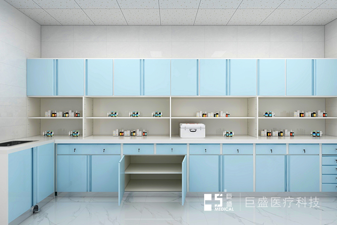 医用钢制L型治疗柜设计效果